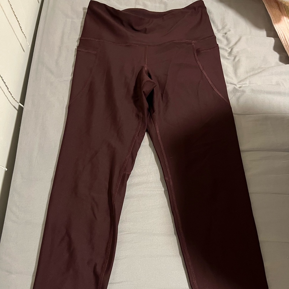 Burgundy old navy active leggings